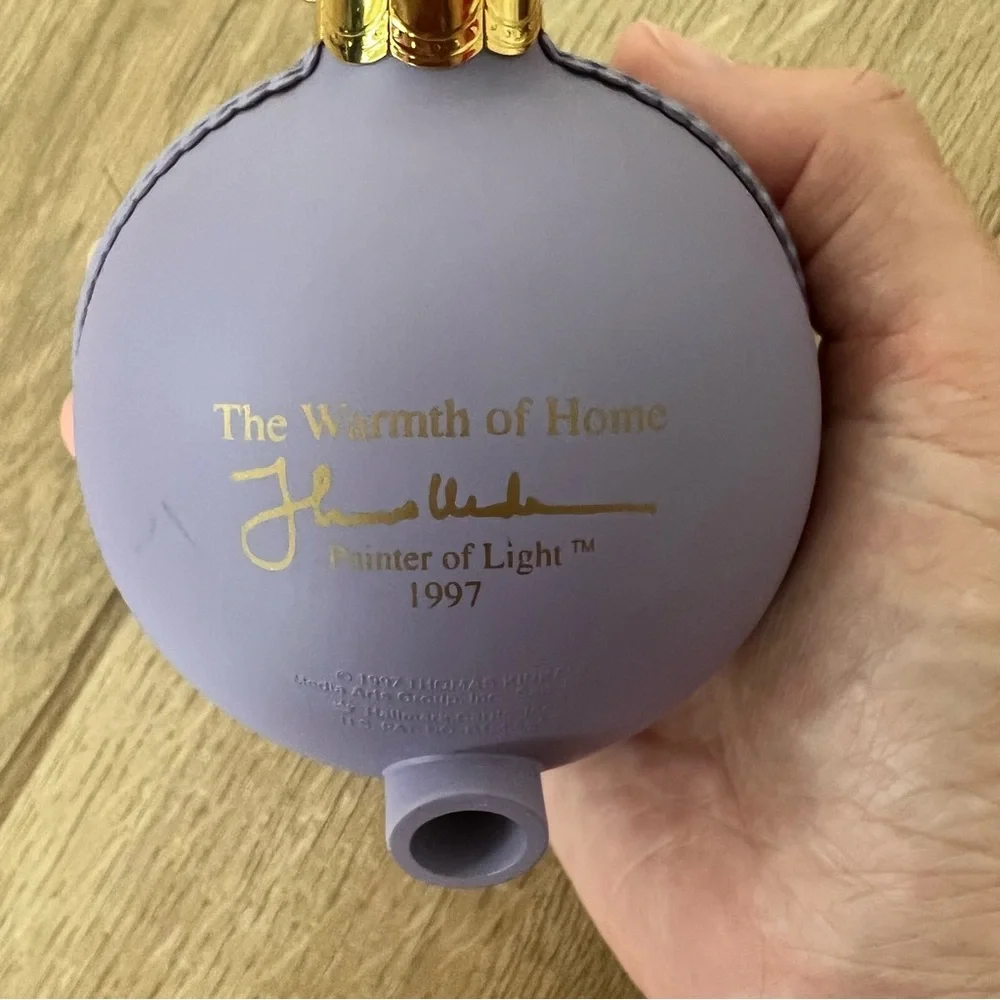 Vintage Hallmark 1997 Thomas Kinkade The‎ Warmth Of Home Christmas Ornament